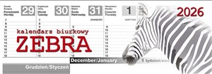 Obrazek Kalendarz 2026 biurkowy Zebra