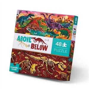Obrazek Puzzle Powyżej i poniżej - Świat dinozaur 48