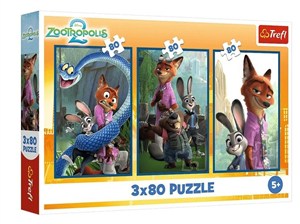 Picture of Puzzle 3x80 Zwierzakowe śledztwo Disney Zootopia 2 34897