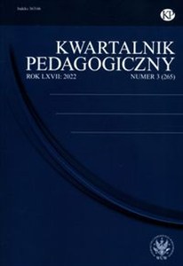 Obrazek Kwartalnik Pedagogiczny 3(265)/2022