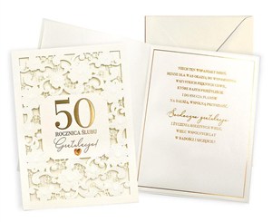 Obrazek Karnet Rocznica ślubu 50