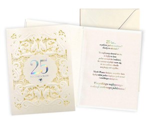 Picture of Karnet Rocznica ślubu 25