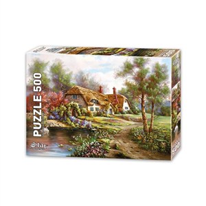 Picture of Puzzle 500 Dom z kwitnącym ogrodem