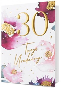 Picture of Karnet B6 Urodziny 30