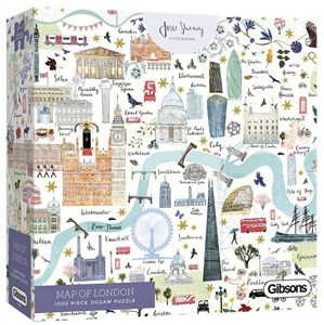 Obrazek Puzzle 1000 Mapa Londynu G3