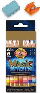 Obrazek Kredki Magic Trio 12+1