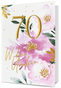 Picture of Karnet B6 Urodziny 70