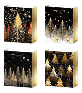 Obrazek Torebki prezentowe BN 12 sztuk mix wzorów WK 22413 L