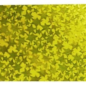Obrazek Karton holograficzny c. złoty gwiazdy 25x35cm ark