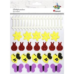 Picture of Naklejki piankowe brokatowe mix 22szt.