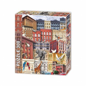Obrazek Puzzle 300 Miasto zwierząt