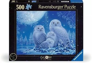 Obrazek Puzzle 500 świecące - Sowy