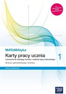 Obrazek MATeMAtyka 1 Karty pracy ucznia Zakres podstawowy Szkoła ponadpodstawowa