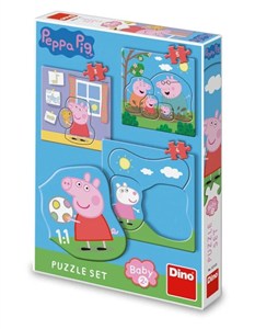 Obrazek Puzzle Baby 3w1 Świnka Peppa