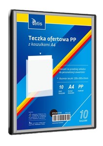 Picture of Teczka ofertowa A4 PP + 10 koszulek czarna