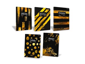 Obrazek Zeszyt A4/80K kratka Blackie (5szt)