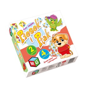 Obrazek Układanka Piesek i ptak