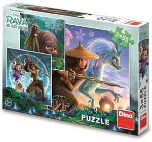 Obrazek Puzzle 3x55 Raya i ostatni smok