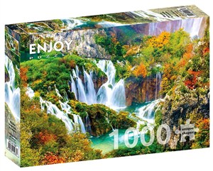 Obrazek Puzzle 1000 Wodospady Plitwickie/Chorwacja