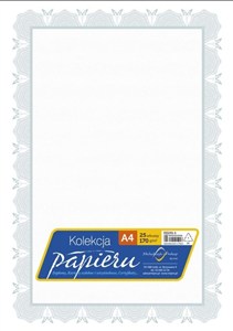 Obrazek Papier ozdobny A4 certyfikat dyplom 170g/m2 25ar