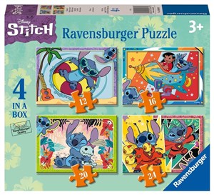 Obrazek Puzzle dla dzieci 2D 4w1 Disney Stitch