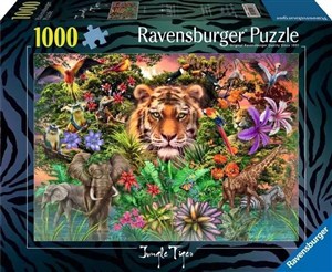 Obrazek Puzzle 1000 Tygrys w ogrodzie
