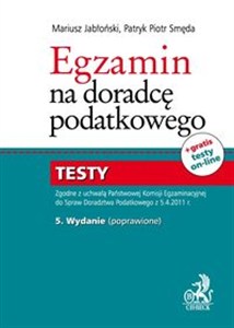 Obrazek Egzamin na doradcę podatkowego Zgodne z uchwałą Państwowej Komisji Egzaminacyjnej do Spraw Doradztwa Podatkowego z 5.04.2011 r.