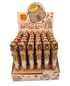 Obrazek Długopis Kapibara 10kol (36szt)