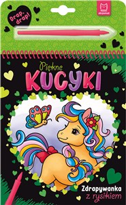 Obrazek Piękne kucyki Zdrapywanka z rysikiem