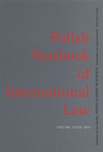 Obrazek Polish Yearbook of International Law