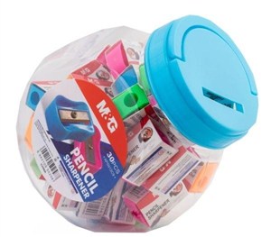 Obrazek Temperówka pojedyncza plastikowa (30szt) M&G