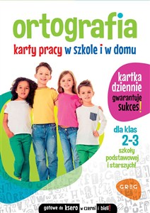 Obrazek Ortografia Klasa 2-3 Karty pracy w szkole i w domu