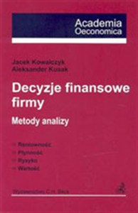 Picture of Decyzje finansowe firmy. Metody analizy
