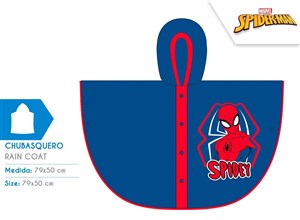 Obrazek Poncho przeciwdeszczowe Spiderman M06510