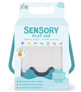 Obrazek Słoik sensoryczny do napełnienia wodą niebieski