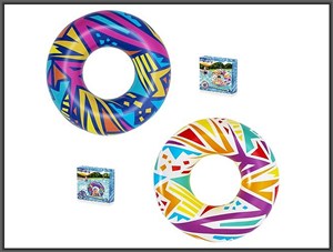 Obrazek Kółko dmuch.geometryczne wzory 107cm