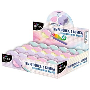 Obrazek Temperówka z gumką (24szt) KIDEA