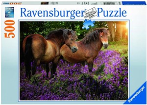 Obrazek Puzzle 500 Kucyki w kwiatach