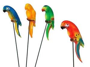 Picture of Ozdoba - Papuga na druciku MIX