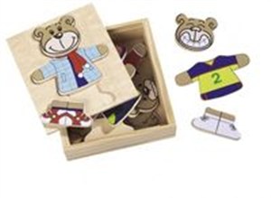 Picture of Puzzle drewniane Miś w pudełku