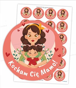 Picture of Naklejki kocham Cię mamo!