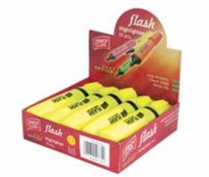 Obrazek Zakreślacz żółty Flash 10 sztuk