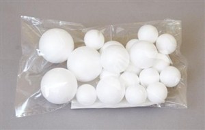 Obrazek Ozdoba dekoracyjna styropianowa bombka mix