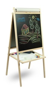 Obrazek Tablica magnetyczna dwustronna drewniana