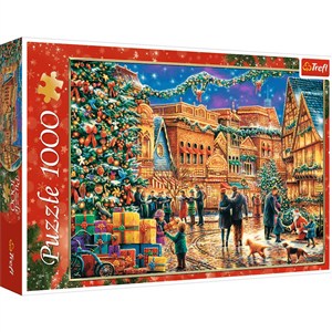 Obrazek Puzzle Świąteczny rynek 1000