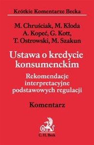 Obrazek Ustawa o kredycie konsumenckim Rekomendacje interpretacyjne podstawowych regulacji.