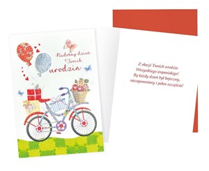 Picture of Karnet B6 Urodziny (damskie, szampan)