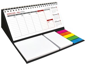 Picture of Kalendarz 2026 z notesem tygodniowy spiralowany CZARNY KB 044B CZARNY