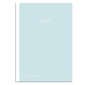 Picture of Notatnik z naklejkami B5 linia 7mm zielonkawy