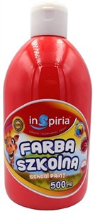Obrazek Farba szkolna czerwona 500ml